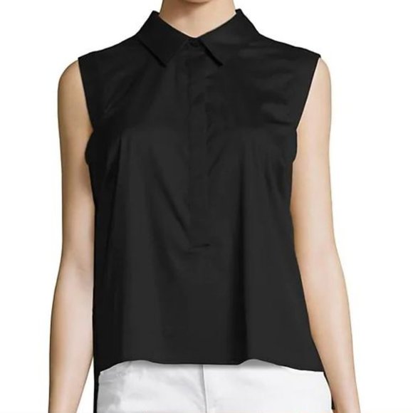Milly Tops - Milly Pleated High-Low Sleeveless Top NWT